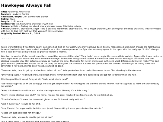 marvel/hawkeyes_always_fall screenshot