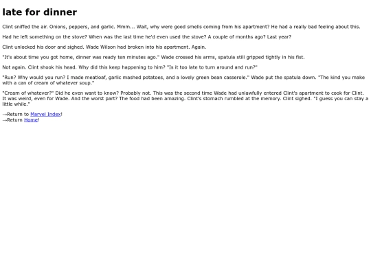 marvel/late_for_dinner screenshot