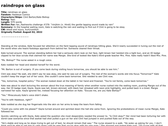 marvel/raindrops_on_glass screenshot