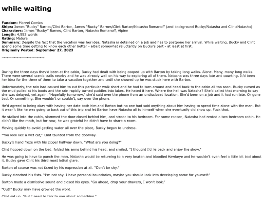 marvel/while_waiting screenshot