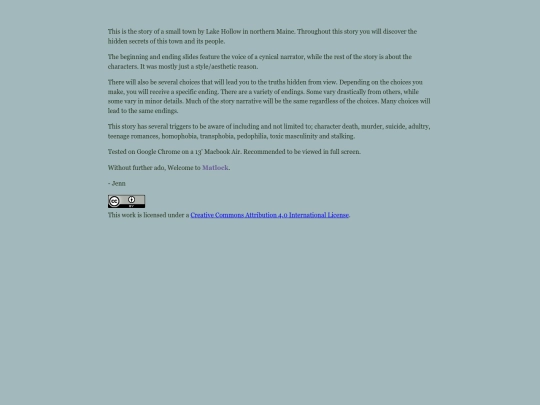 The Murder at Lake Hollow screenshot