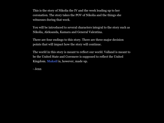 The Story of Nikolia the IV screenshot