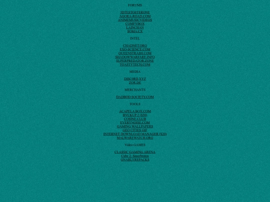 links screenshot