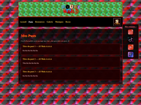Posts screenshot