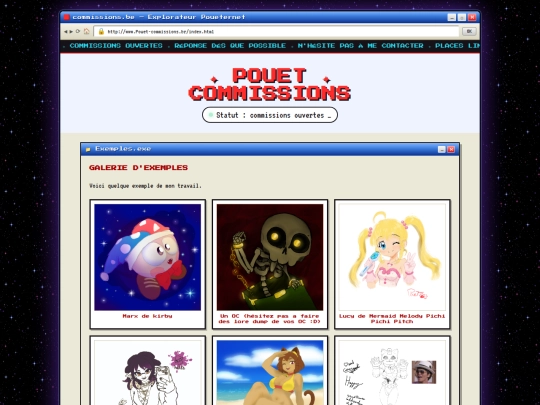vente/Art-Commissions screenshot