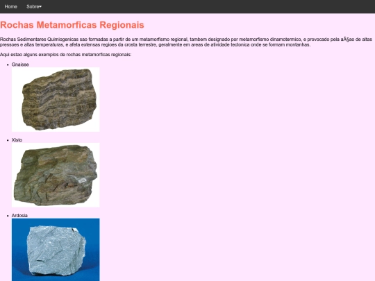 RochasMetamorficasRegionais screenshot