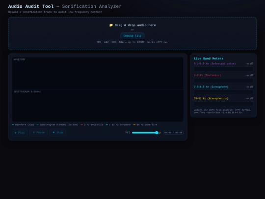 audio-audit-tool screenshot