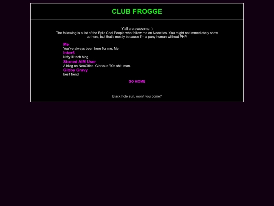 club screenshot
