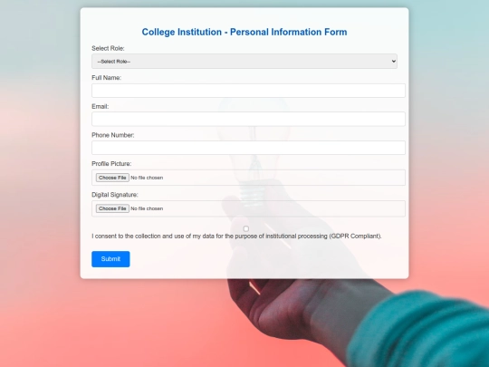 apps/personalinfo screenshot