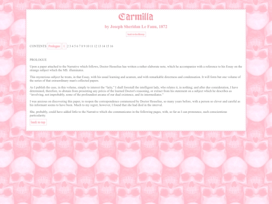 library/carmilla/prologue screenshot