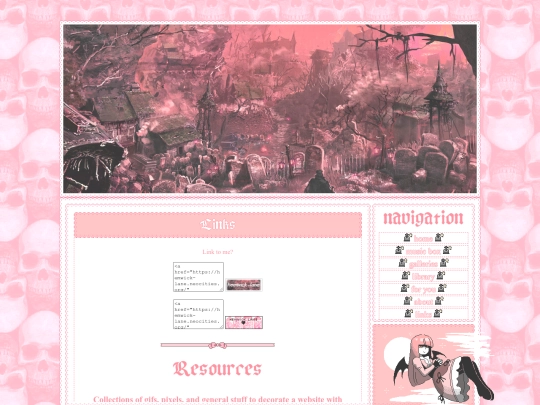links screenshot