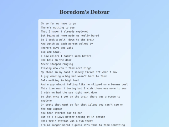 Boredom’s Detour screenshot