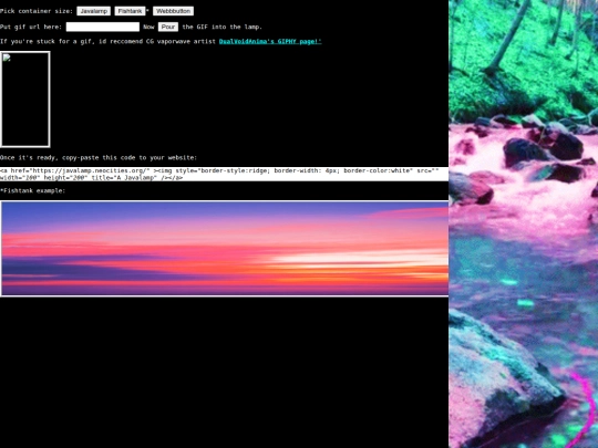 javalamp_widget screenshot