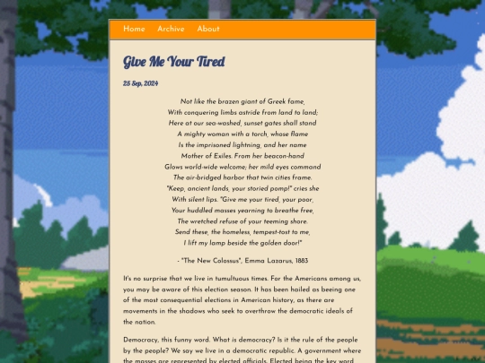 posts/2024-09-25-Give-Me-Your-Tired screenshot