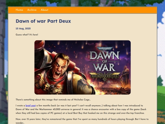posts/2025-08-15-Dawn-of-war-Part-Deux screenshot