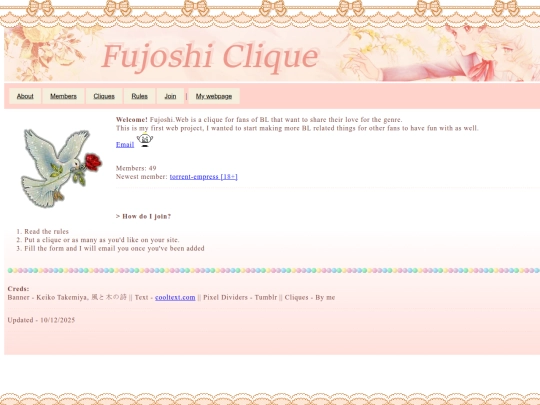 Cliques/FujoshiWeb screenshot