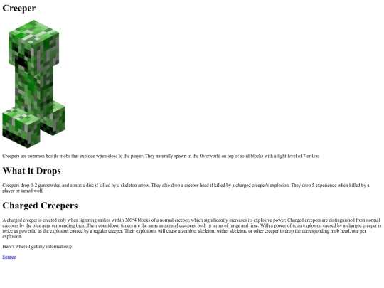 Creeper screenshot