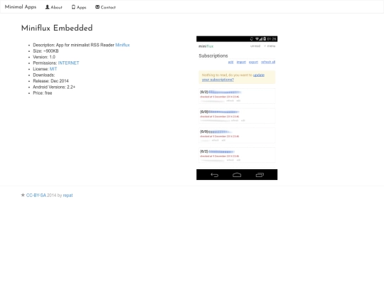 app-minifluxembedded screenshot