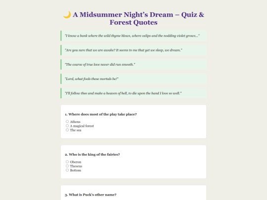 Quizz screenshot