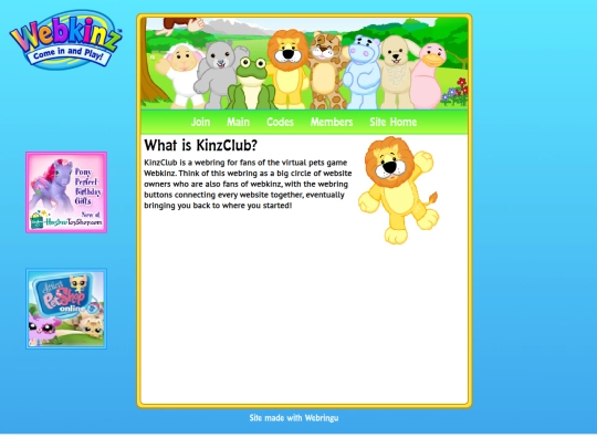 Webring/KinzClub screenshot