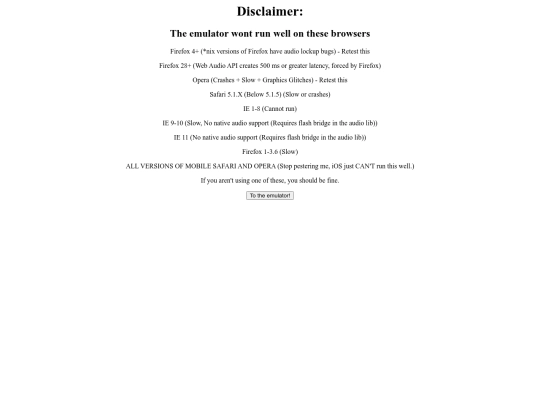 disclaimer screenshot