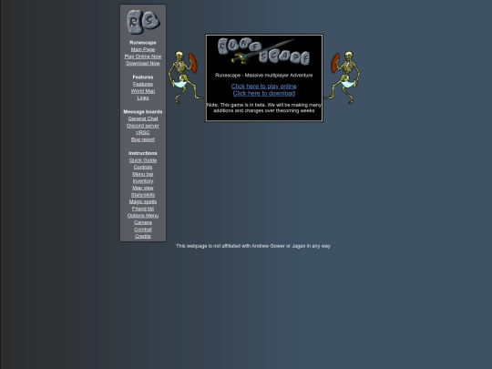 Homepage screenshot