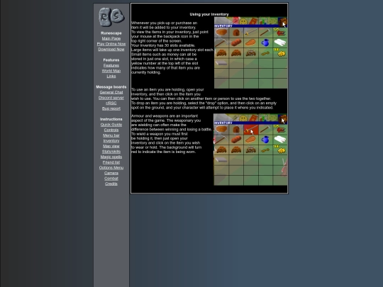 Inventorypage screenshot