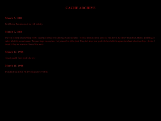diary screenshot