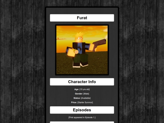 CharacterList/Furat screenshot