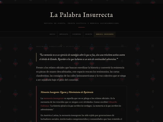 memoria-insurgente screenshot