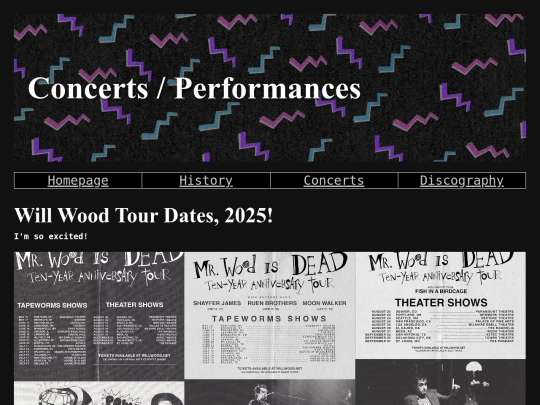 concerts screenshot