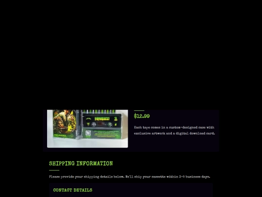 Checkout/BadScience Shipping screenshot