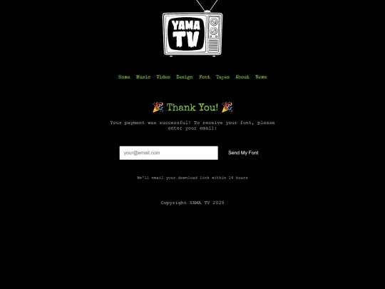 Checkout/Thankyoufont screenshot