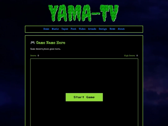 game-template screenshot