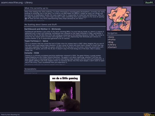 library screenshot