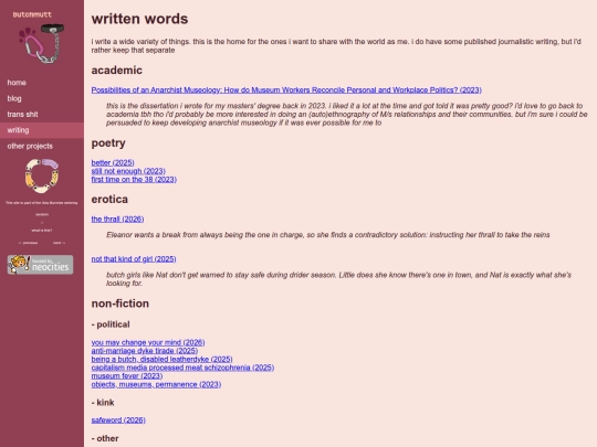 writing screenshot