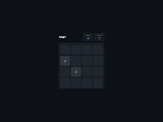 games/2048 screenshot