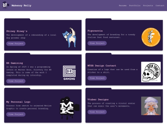 projects screenshot