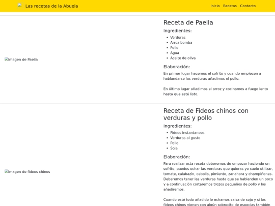 cp/recetas screenshot
