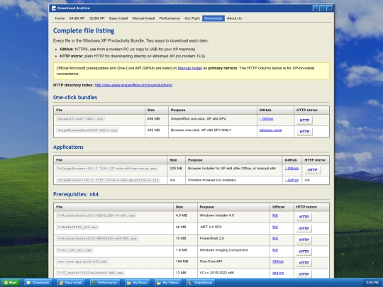 downloads screenshot