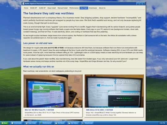obsolescence screenshot