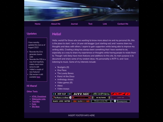 aboutme screenshot