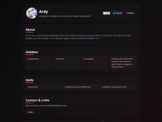 index screenshot