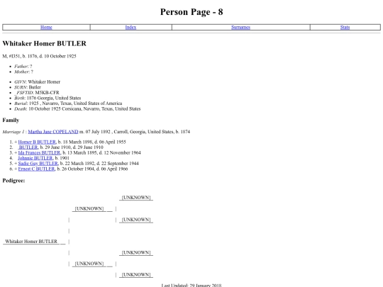 FamilyTree/p8 screenshot