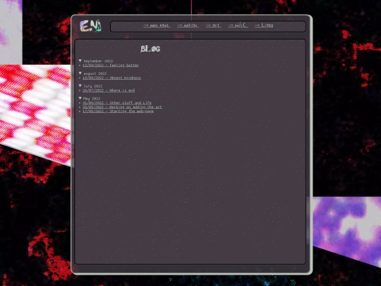 blog screenshot
