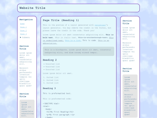 index screenshot