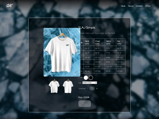 products/slaj-simple screenshot