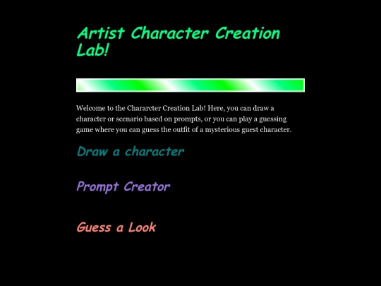 Character desgame screenshot