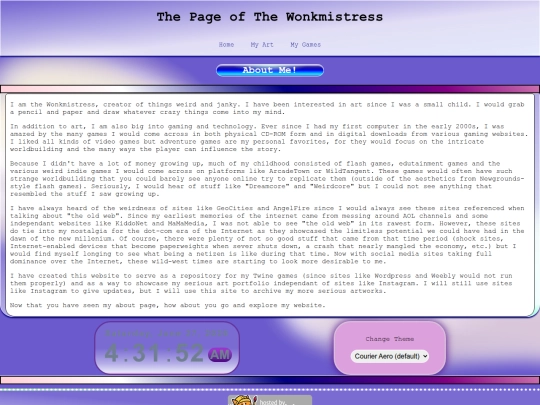 MobileAboutPage screenshot