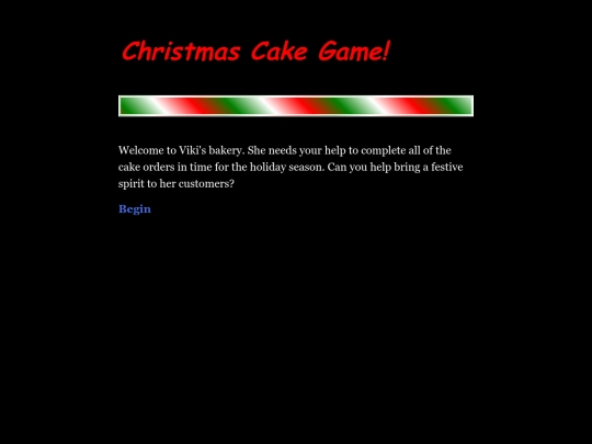 Xmas cake game screenshot